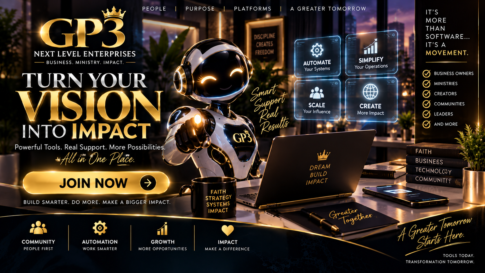GP3 Next Level Enterprises - Turn Your Vision Into Impact
