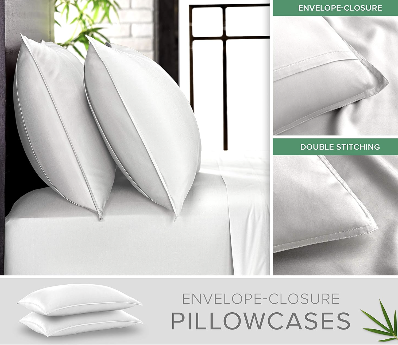 Pure Bamboo Organic Bamboo Pillow Cases