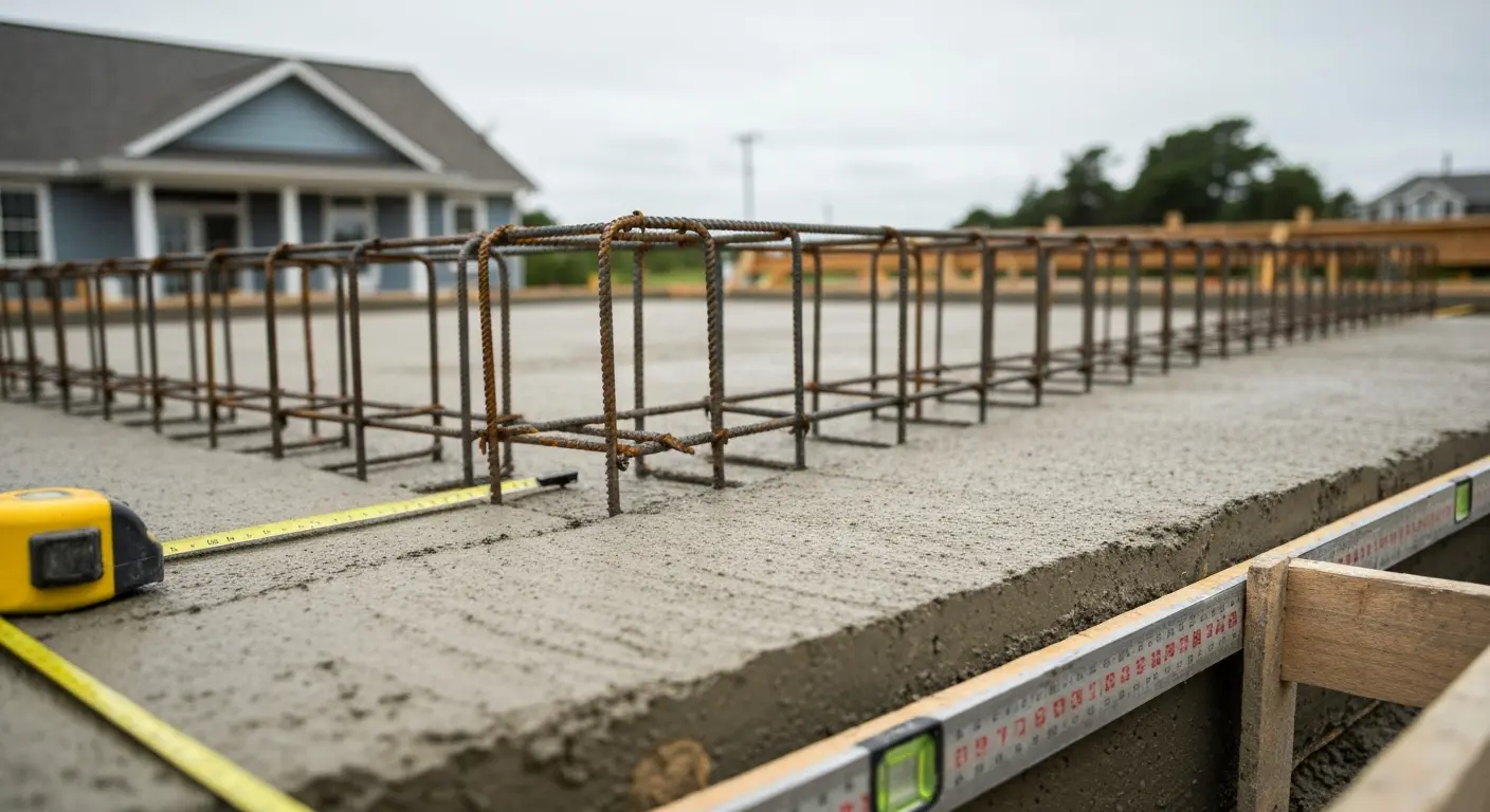 Foundation work and concrete