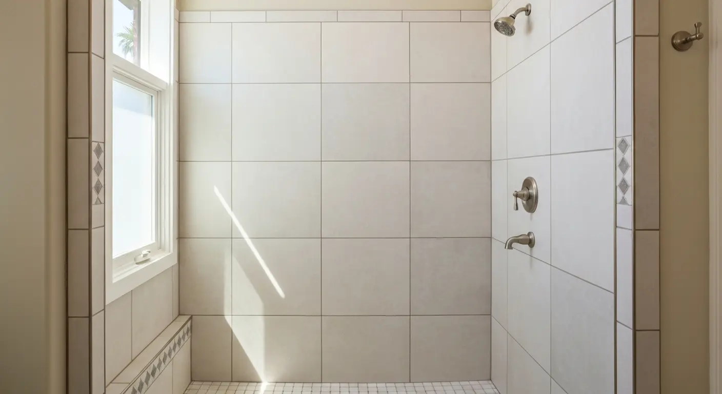 Custom tile shower