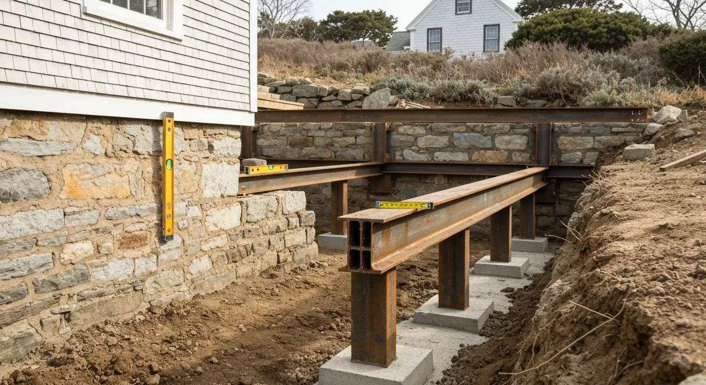 Foundation repair and reinforcement work