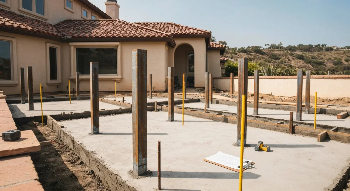 Foundation repair work in Laguna Niguel