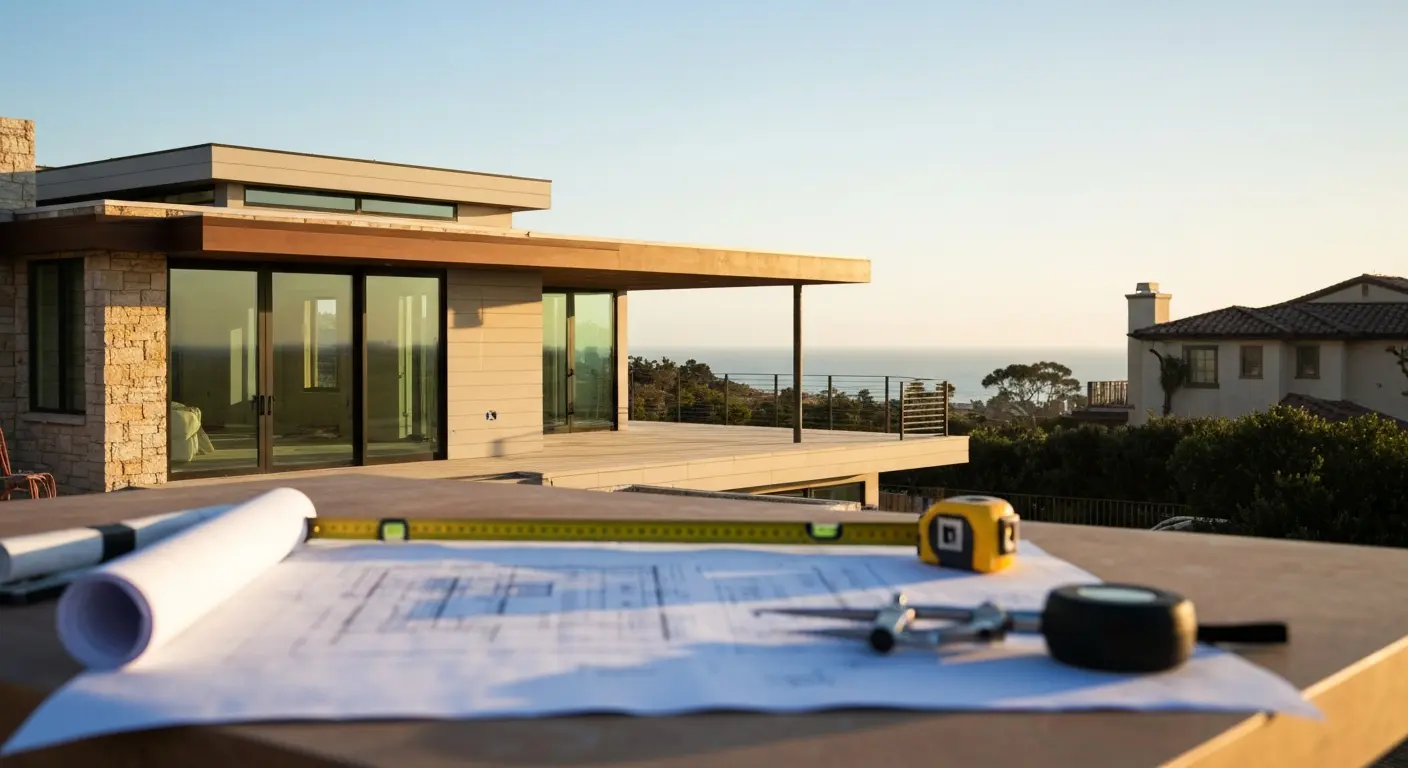 Custom home construction in Newport Beach