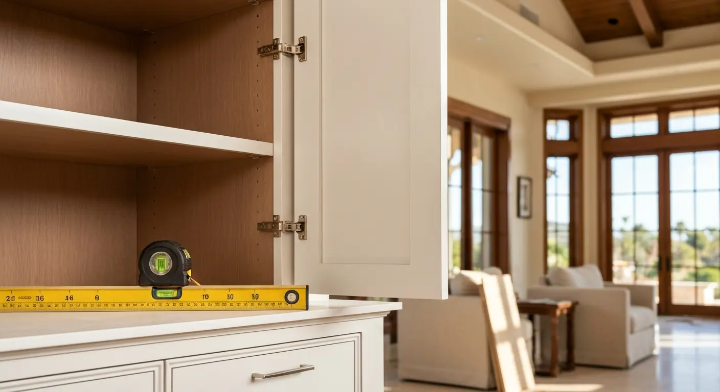 Custom cabinet installation project