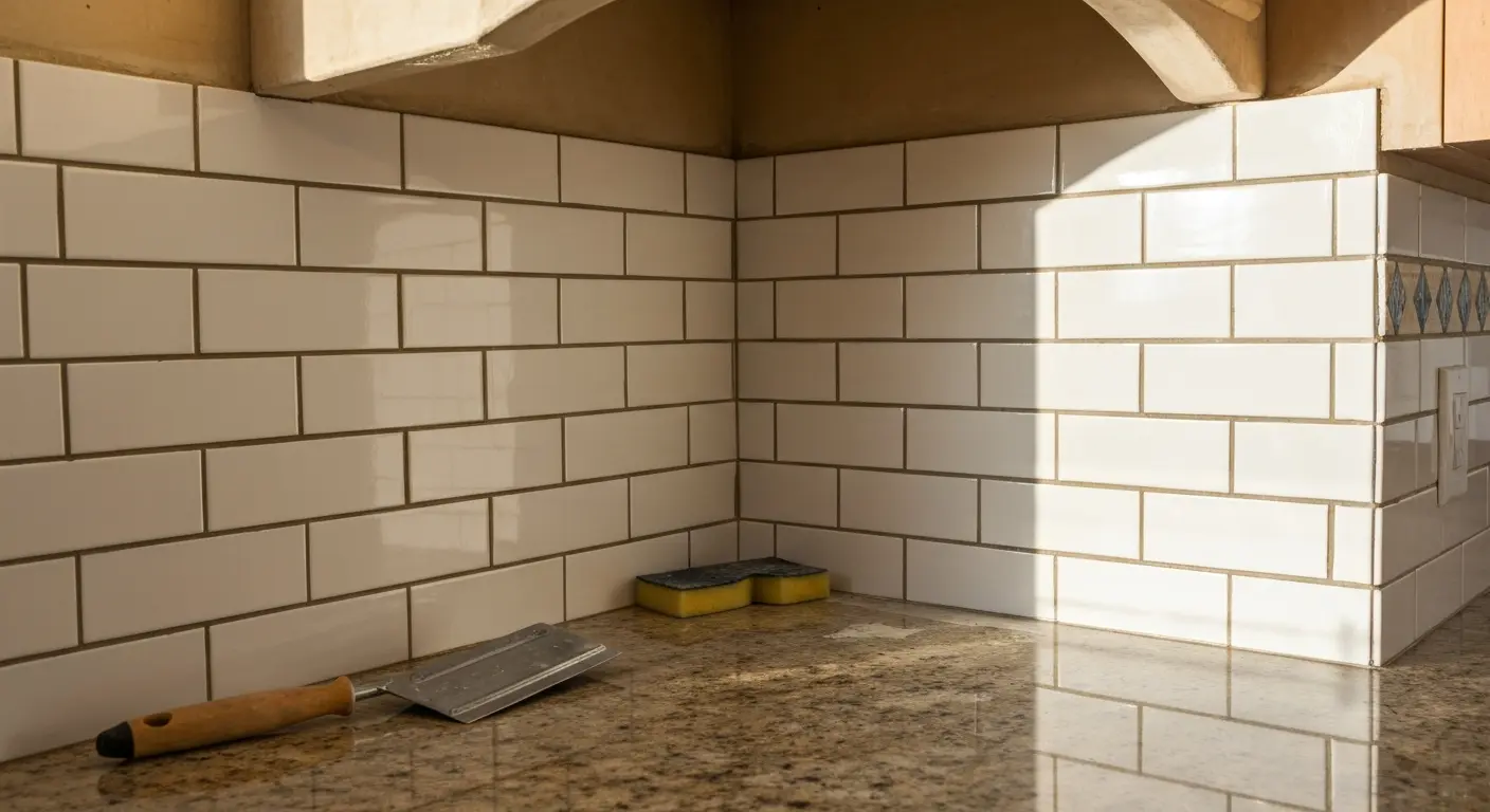 Tile backsplash repair
