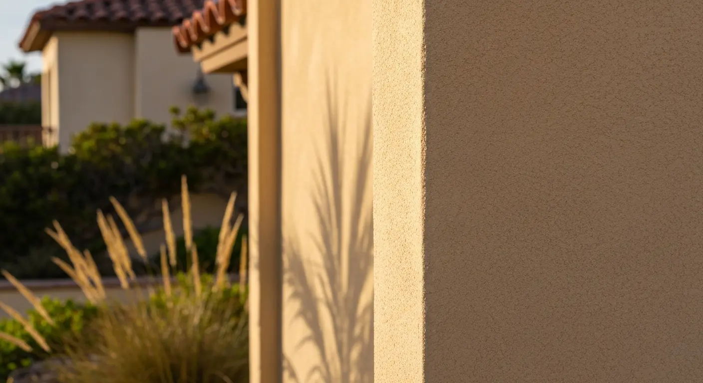Exterior stucco finish