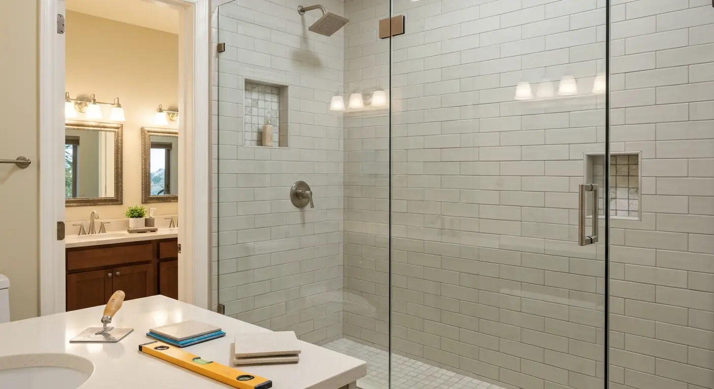 Tub to shower conversion