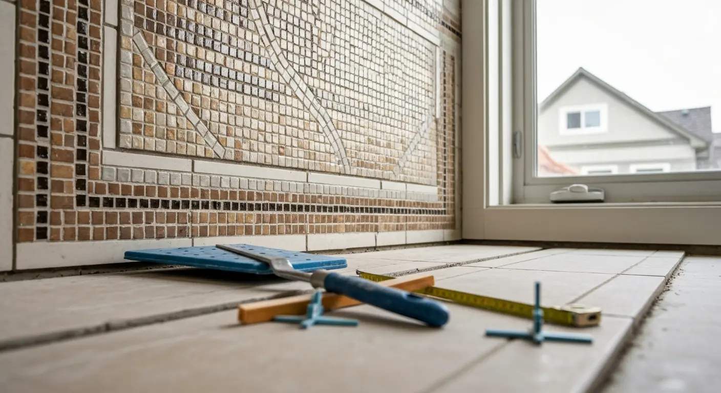 Custom feature tile work