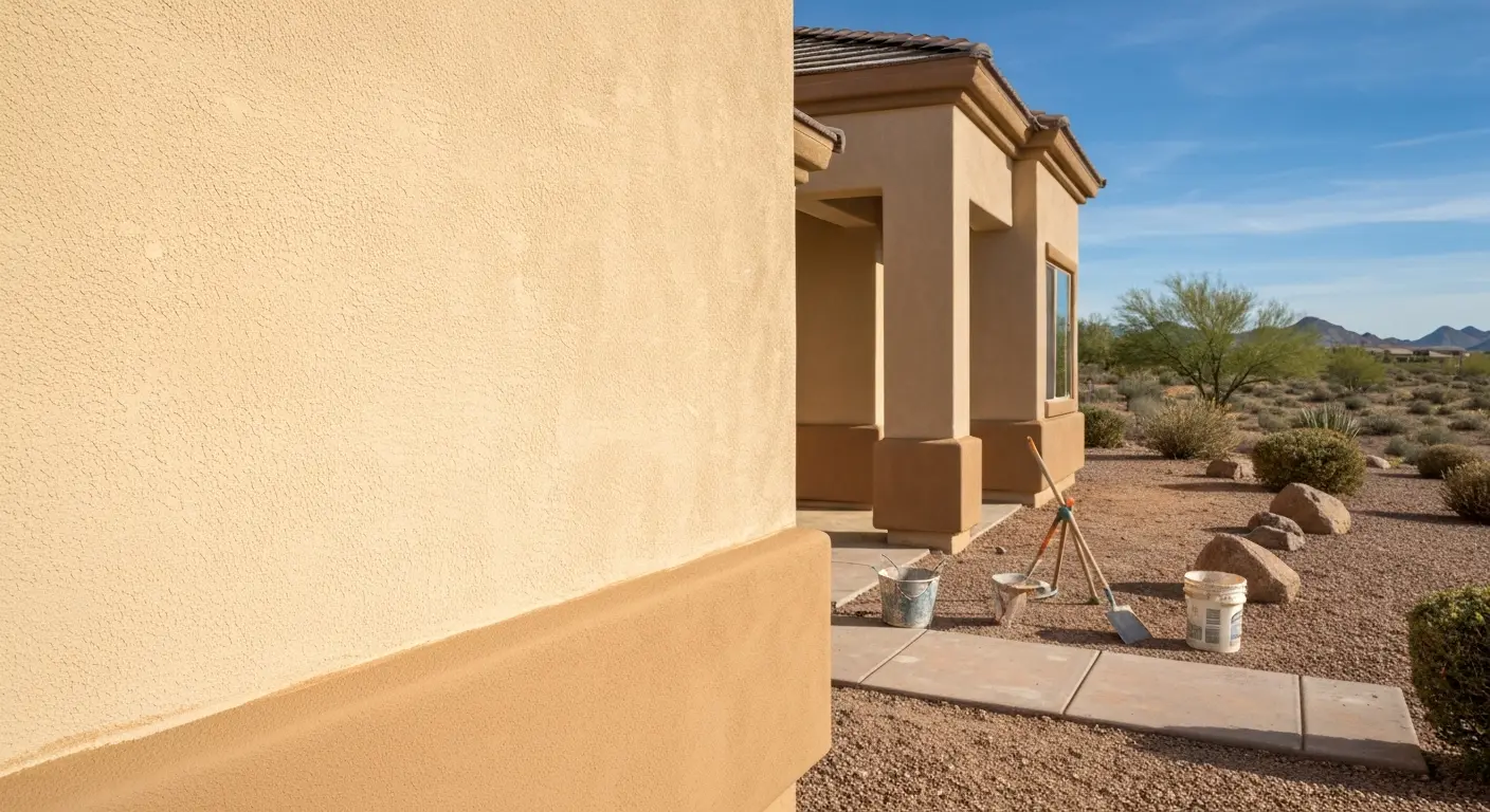 Exterior stucco installation