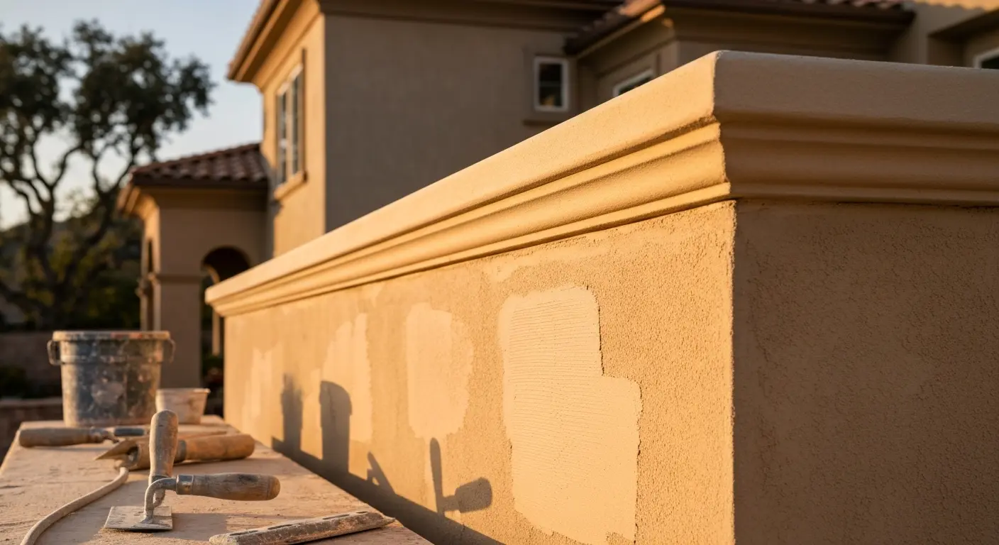 Exterior stucco installation
