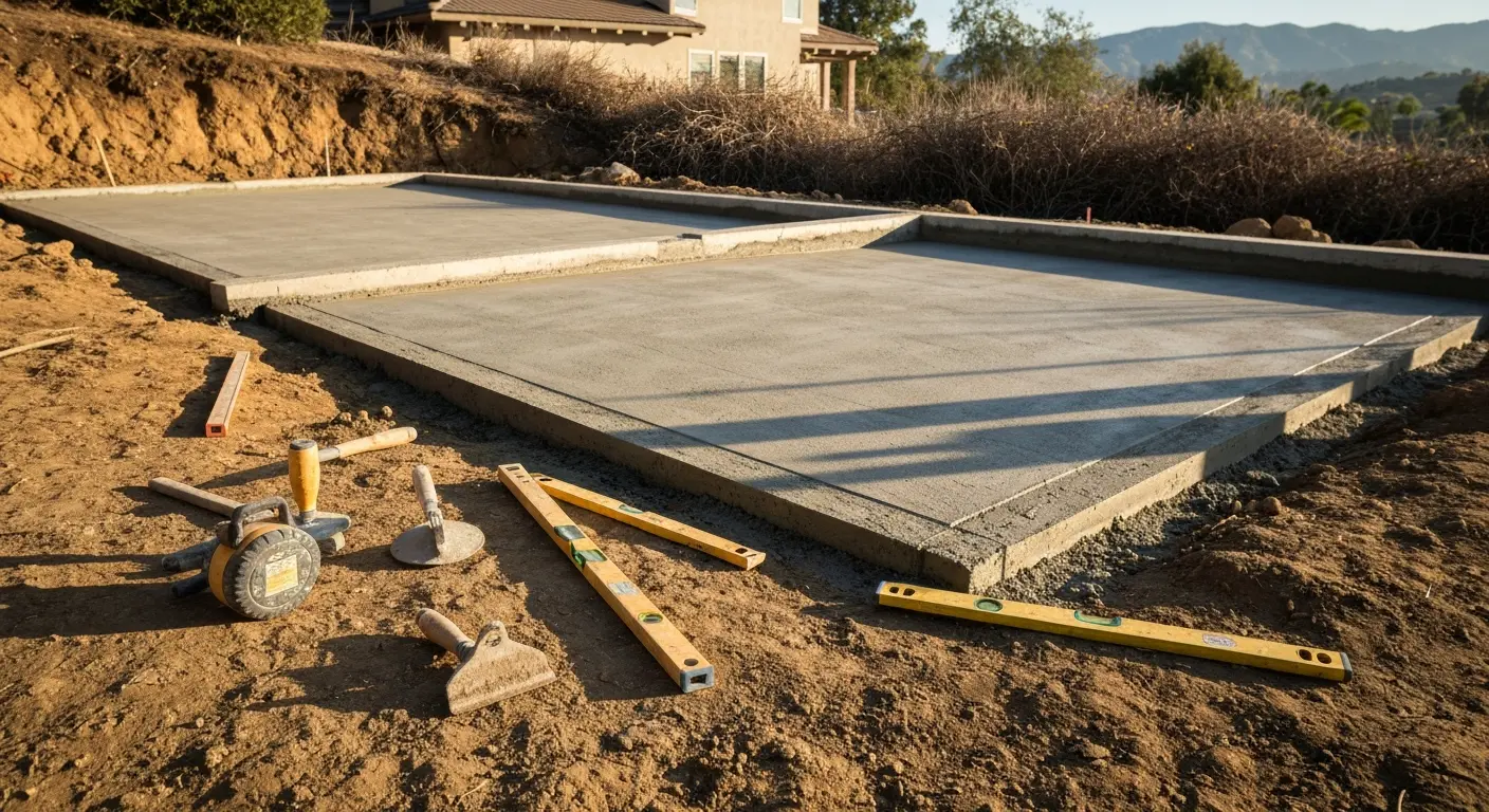 Foundation work in Mission Viejo