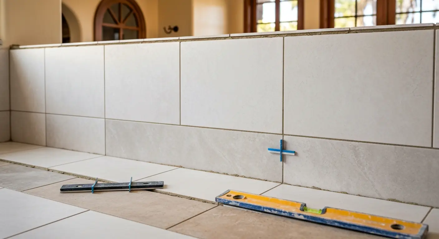 Bathroom tile wall design