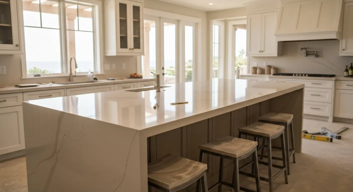 Kitchen island countertop