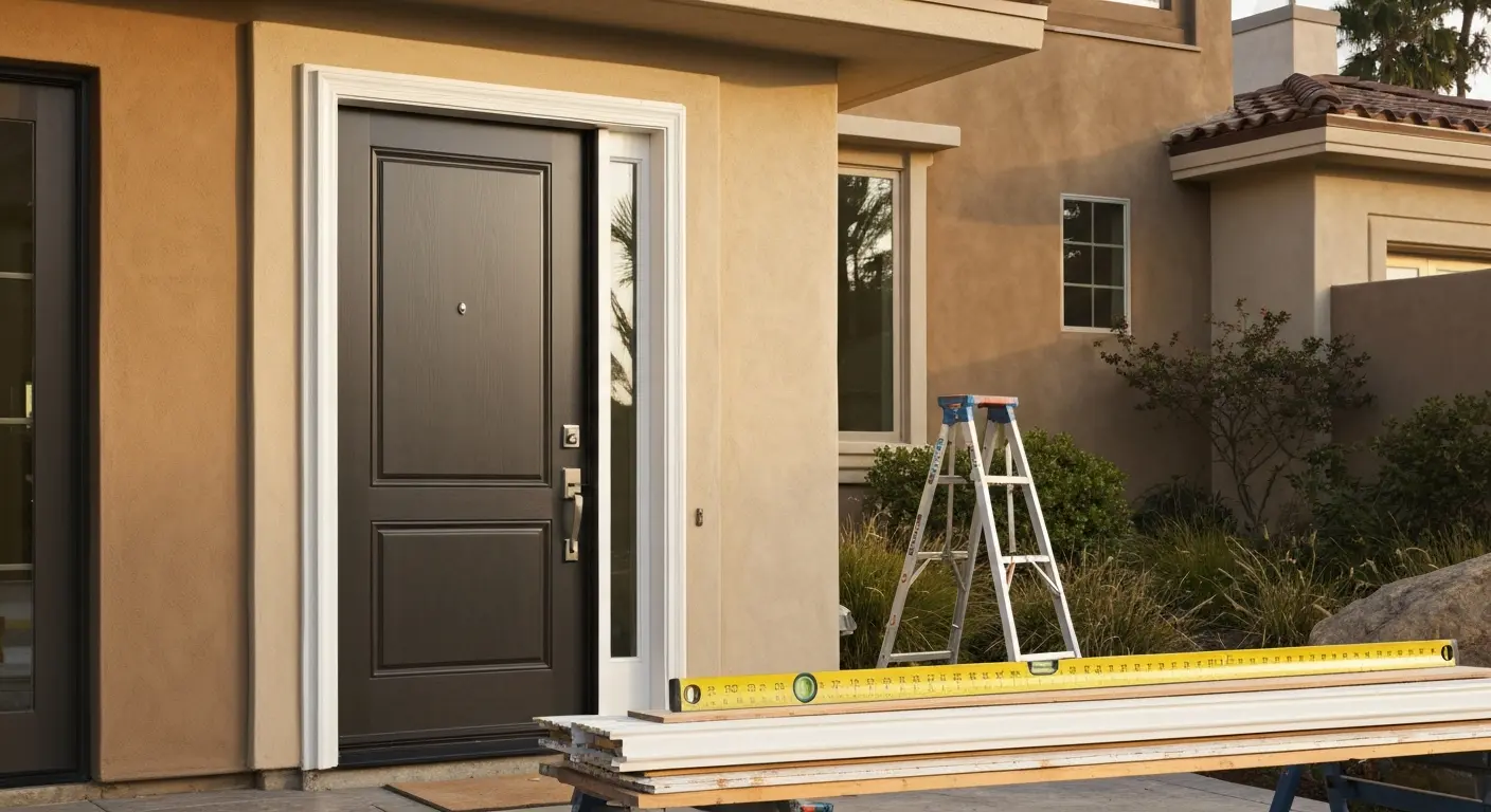 Entry door installation
