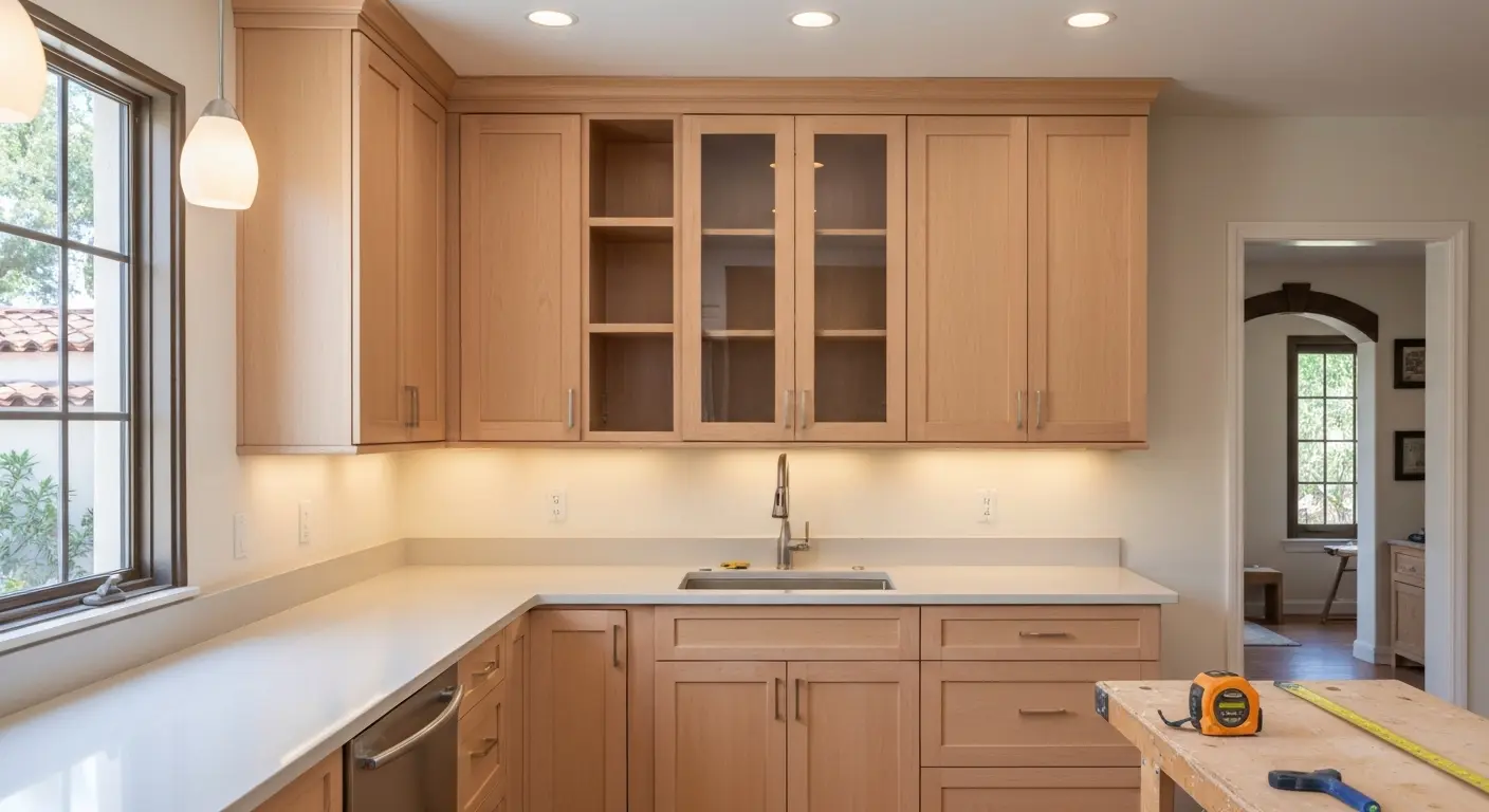 Kitchen remodel with modern cabinetry