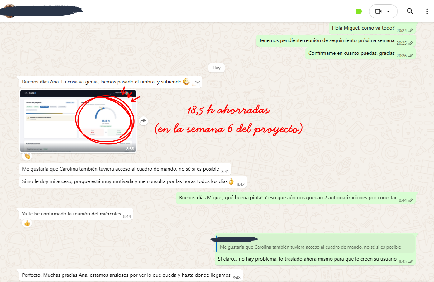Caso cliente IA 360X
