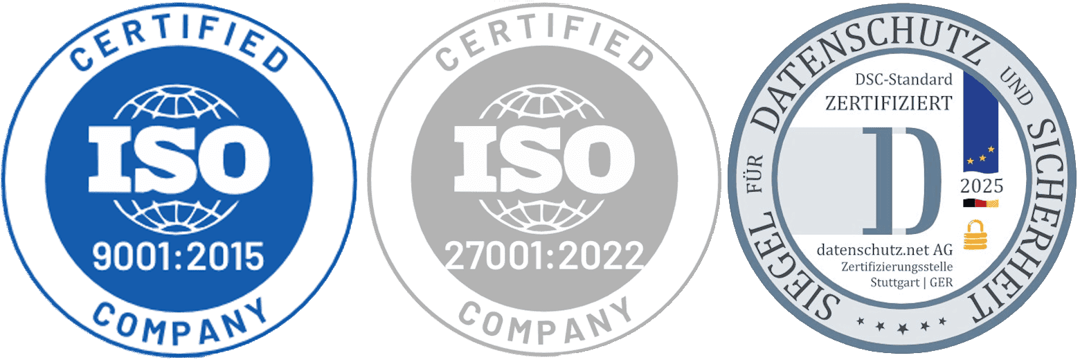 VerMaKom Zertifizierungen – ISO 9001 · ISO 27001