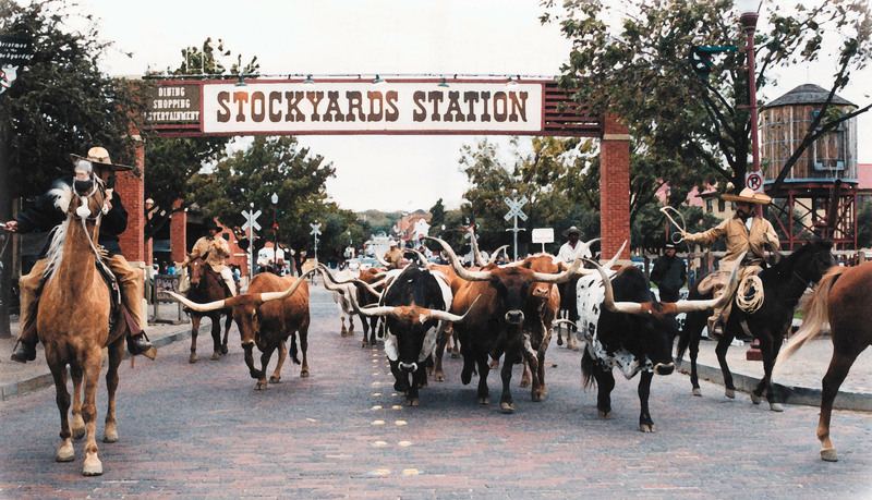 Stockyards Station, the historic district in Fort Worth, Texas