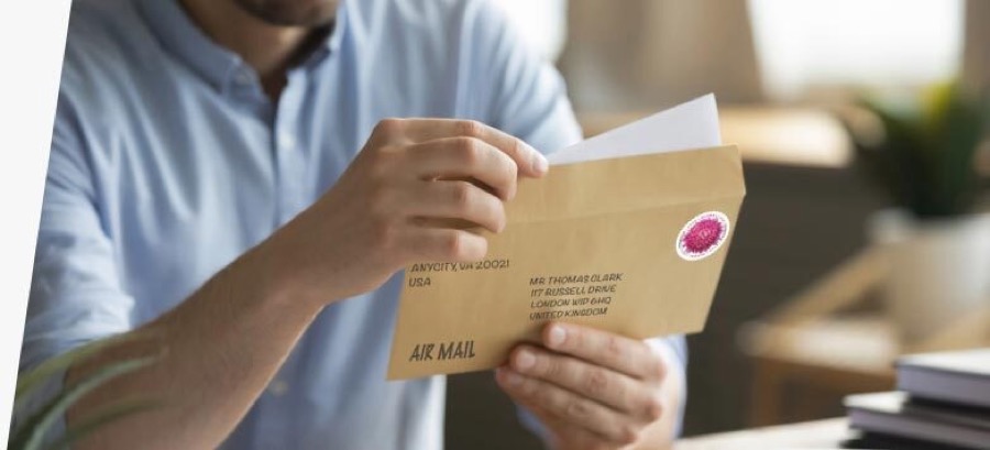 Dispute letter being posted