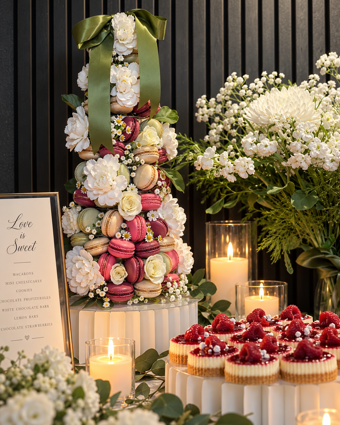 Wedding dessert details