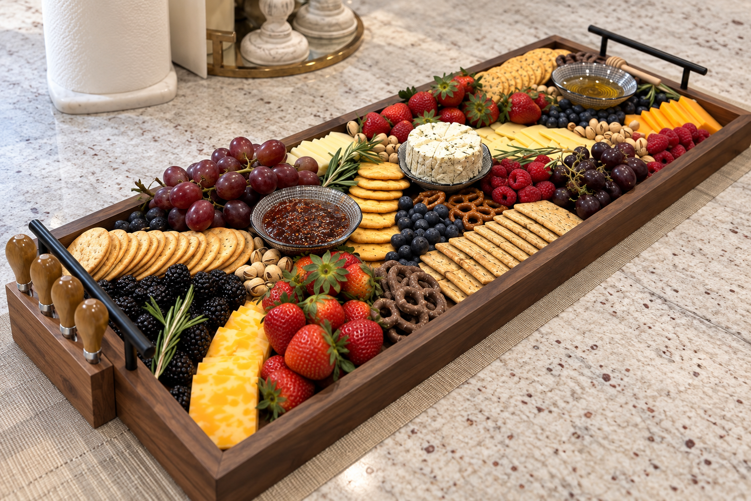 Premium serving board keepsake