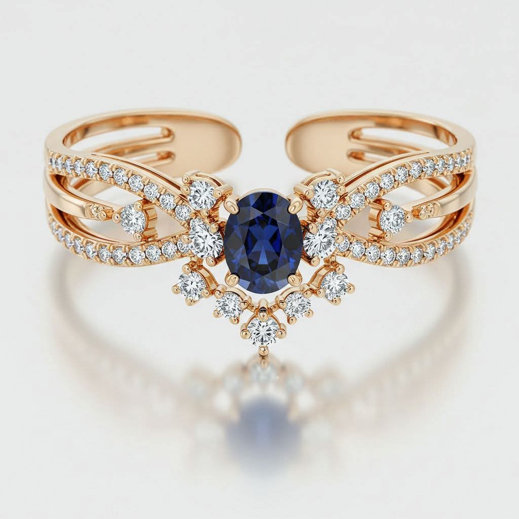Blue Sapphire Diamond Bracelet