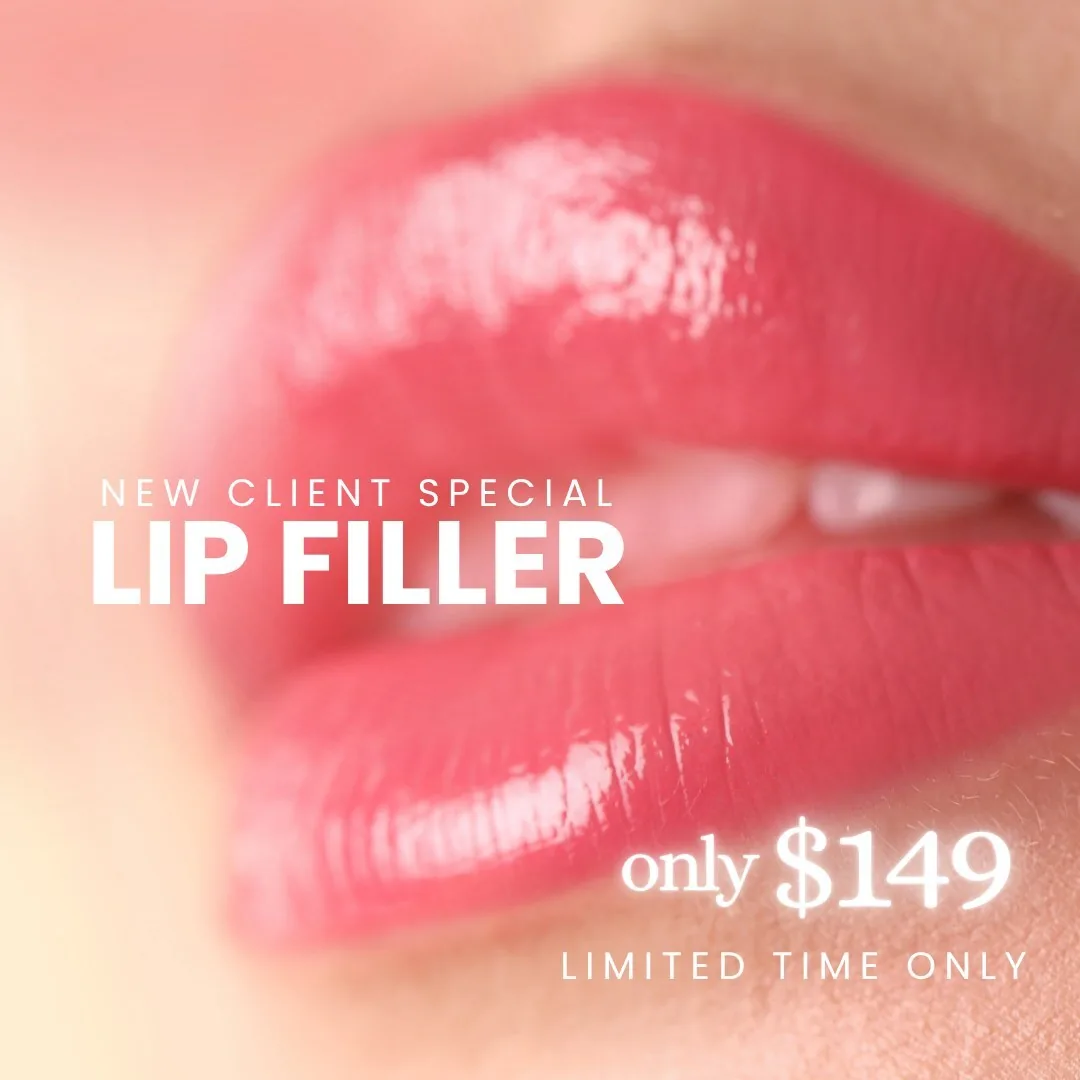 A BiteBot for Medical lip filler ad offering a new client special.