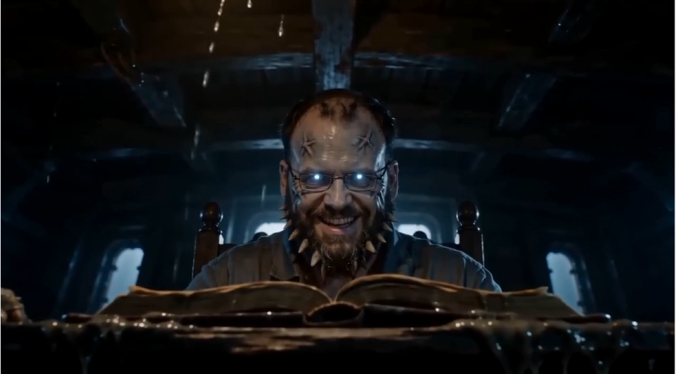 Brad as the undead sea captain host of Tales from the Hacked Episode 3: The Stowaway