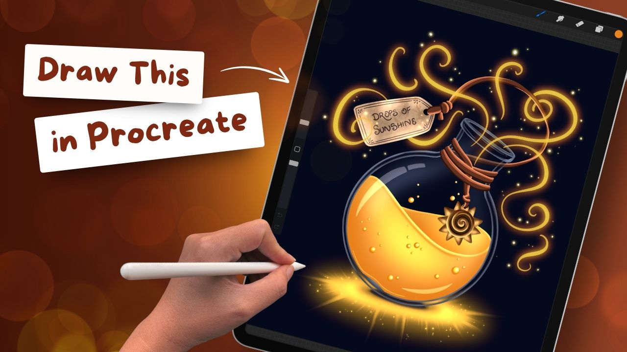 Sunshine Potion Procreate Tutorial
