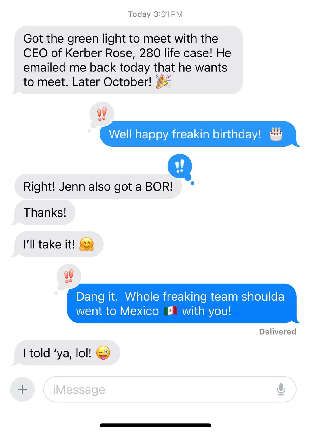 Client testimonial