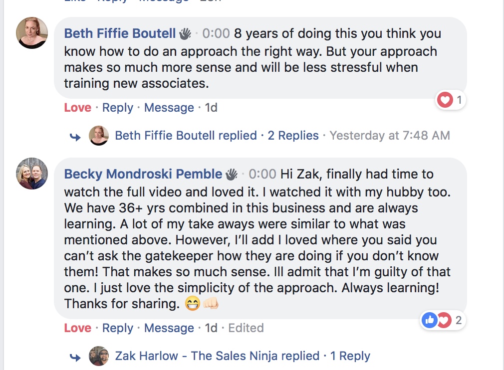 Client testimonial