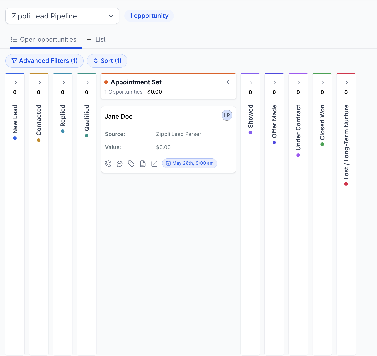 Zippli lead pipeline