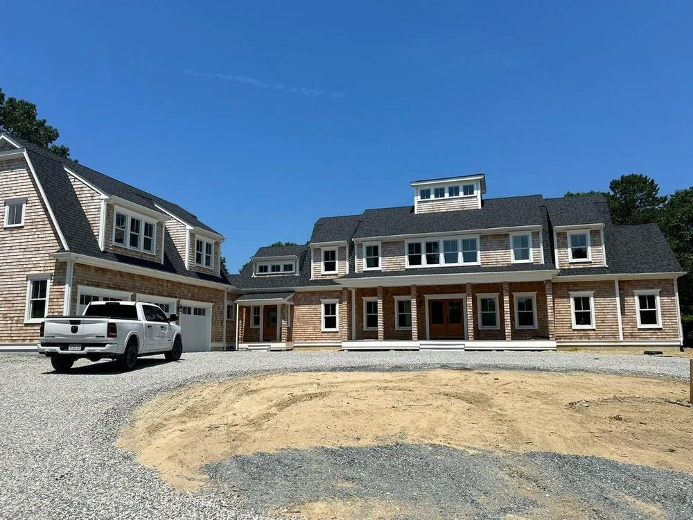 Shingle style home with a new roof in South Shore Massachusetts