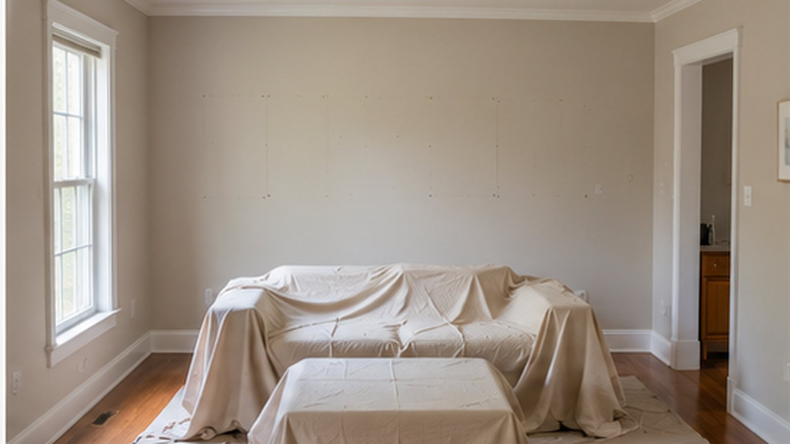 Homeowner discussing interior painting project details with a professional painter before work begins
