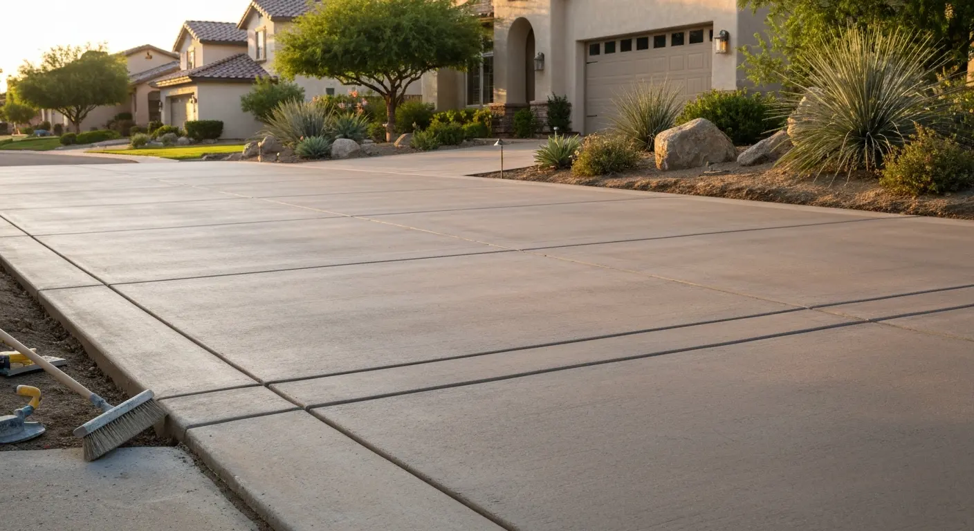 Driveway concrete