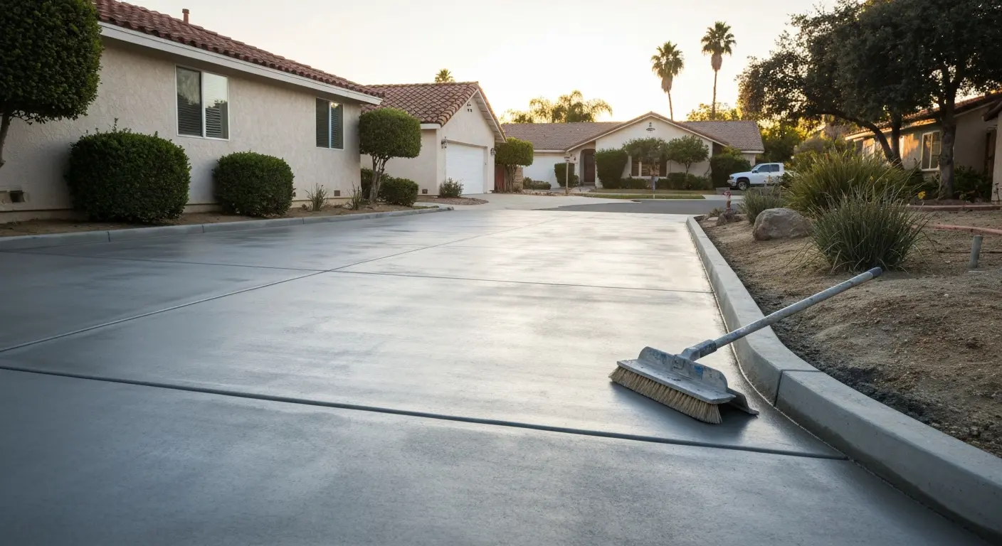 Concrete driveway project