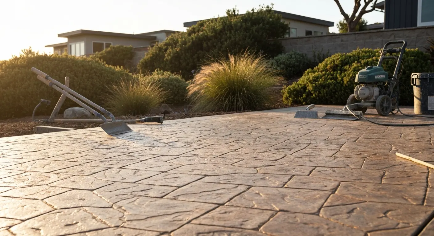 Concrete patio project