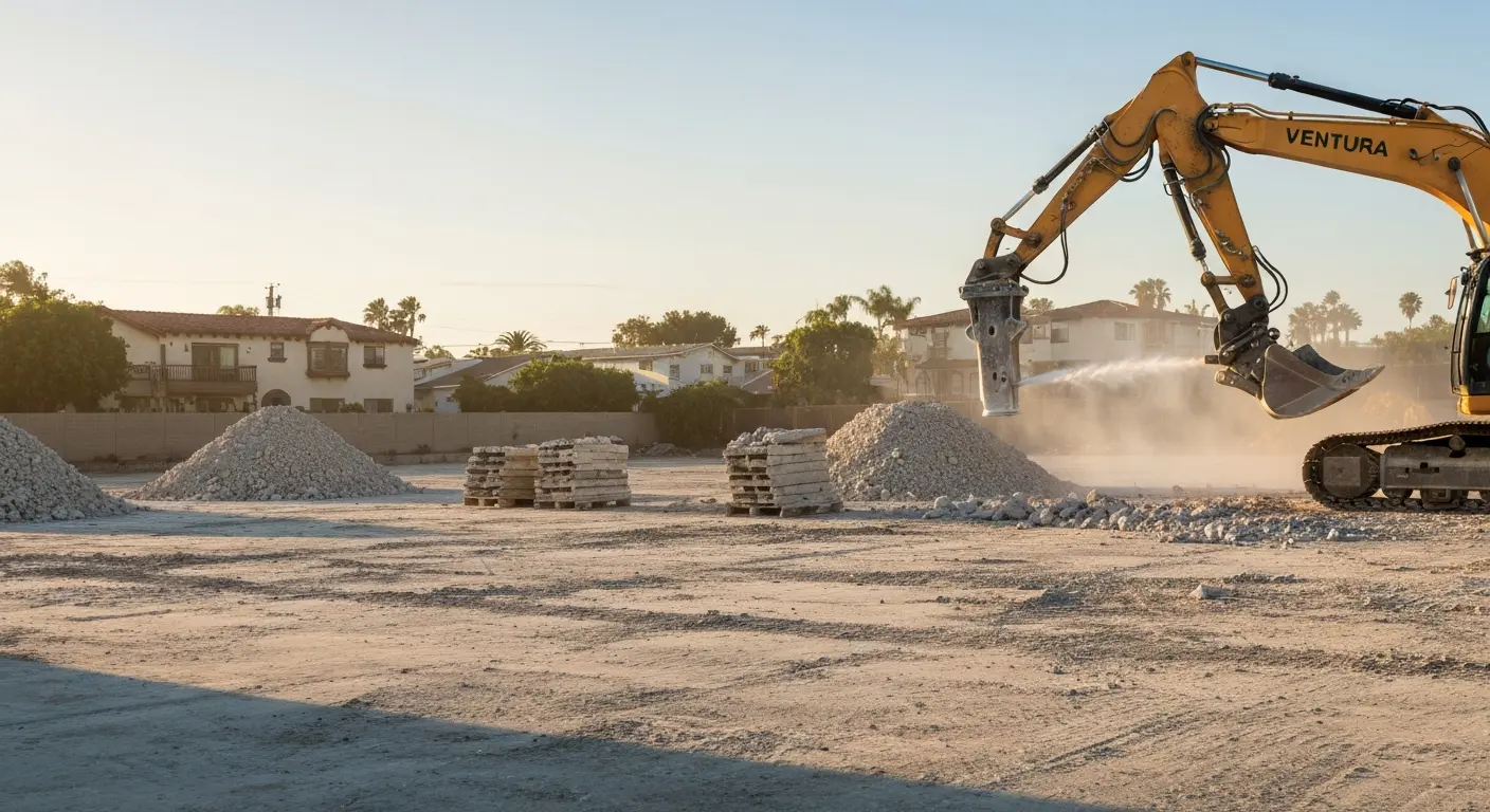 Concrete demolition and removal