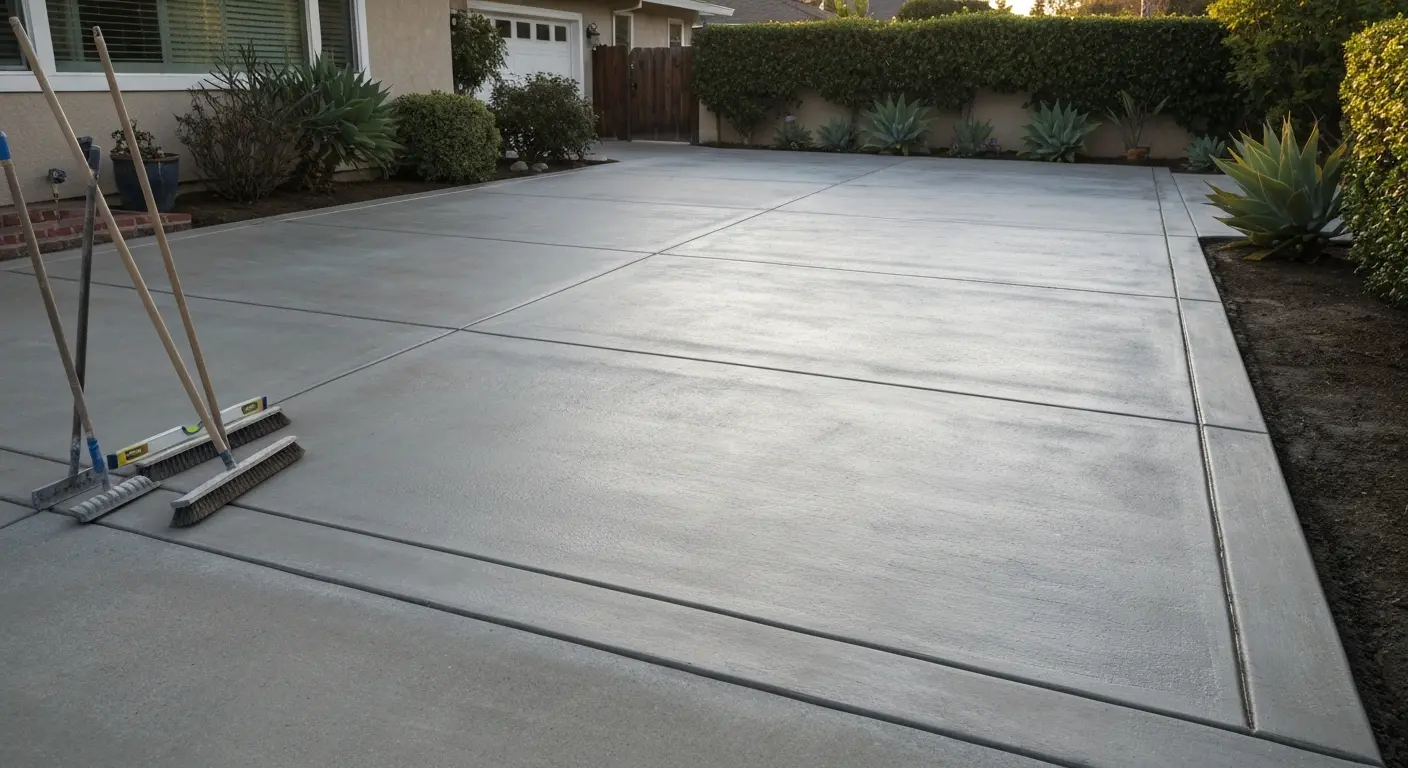 Concrete driveway project