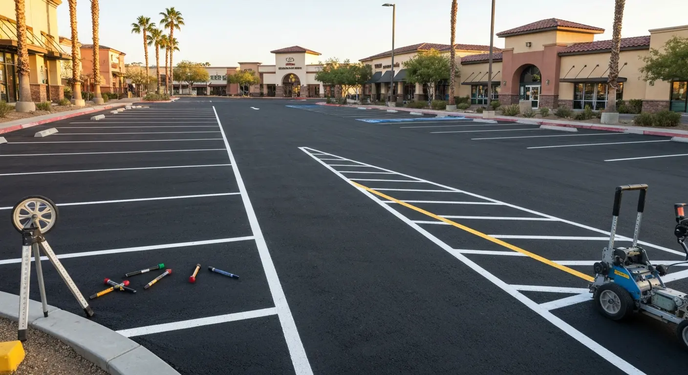 Commercial parking lot project