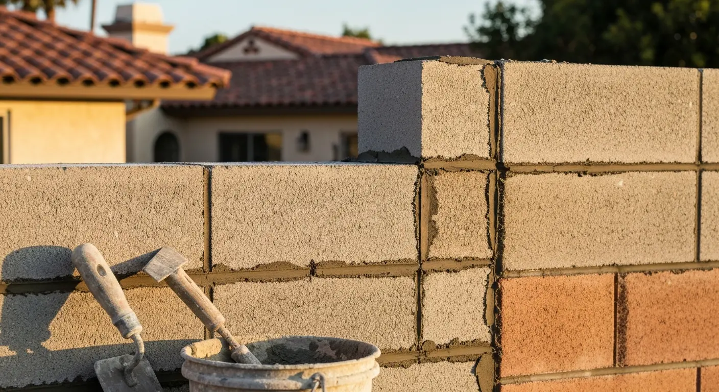 Block wall repair in Oxnard