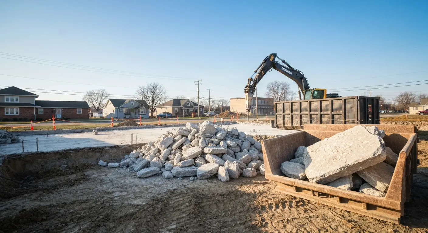 Concrete demolition and removal