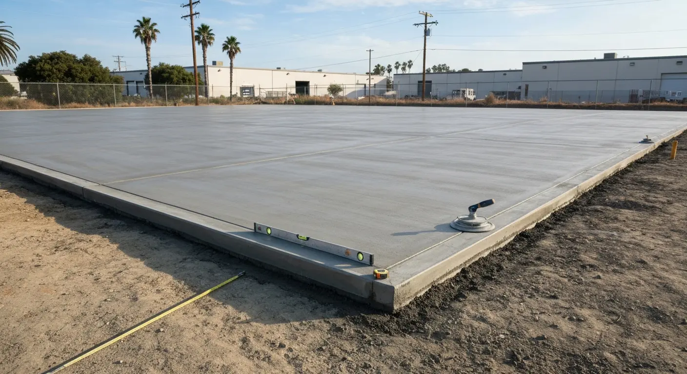Commercial concrete slab