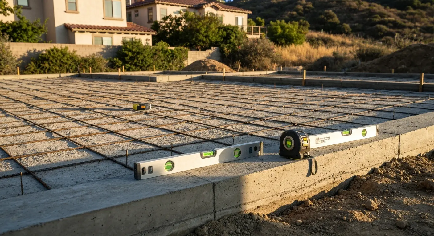 Concrete foundation work in Santa Paula