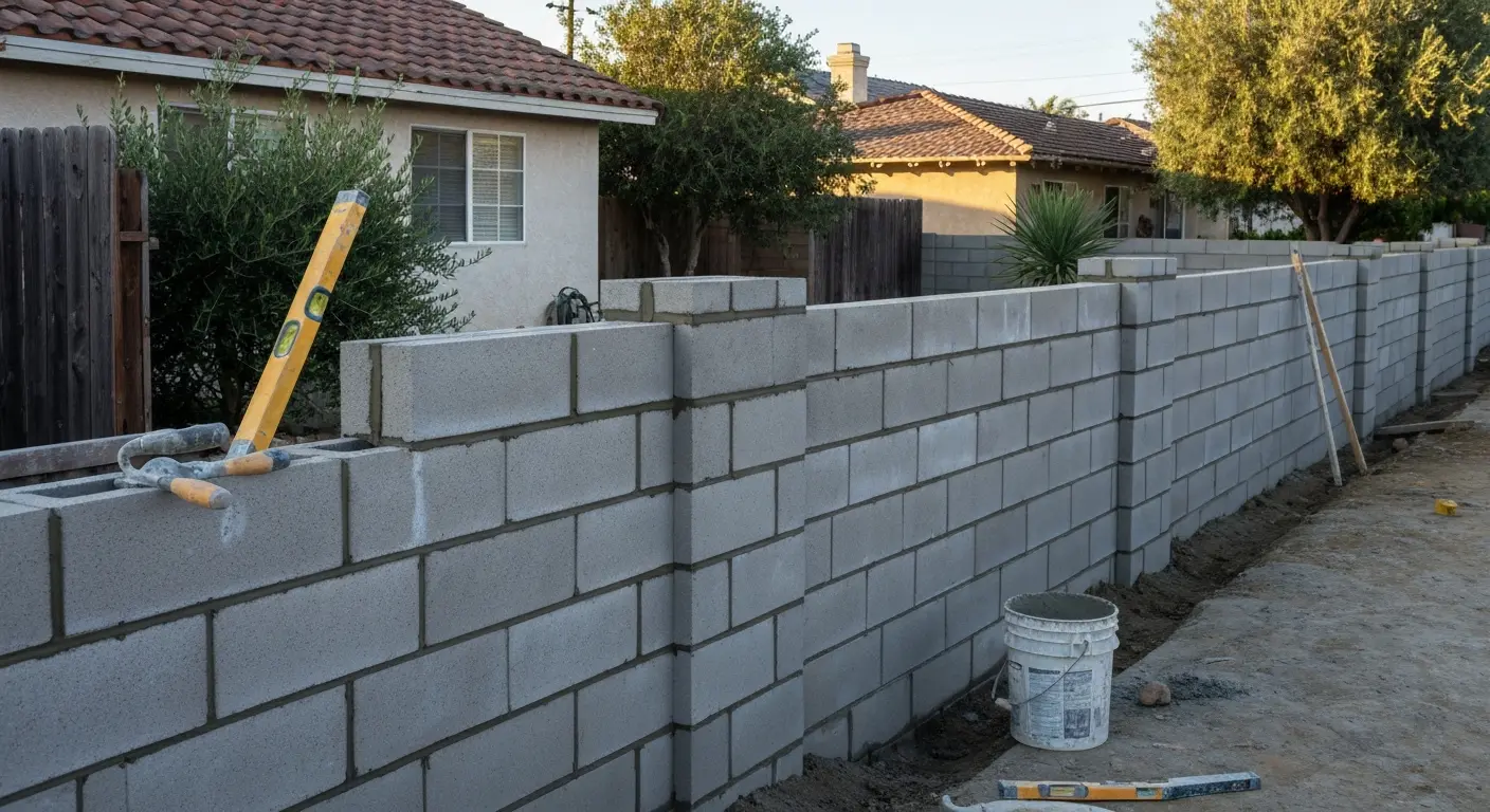 Privacy wall installation