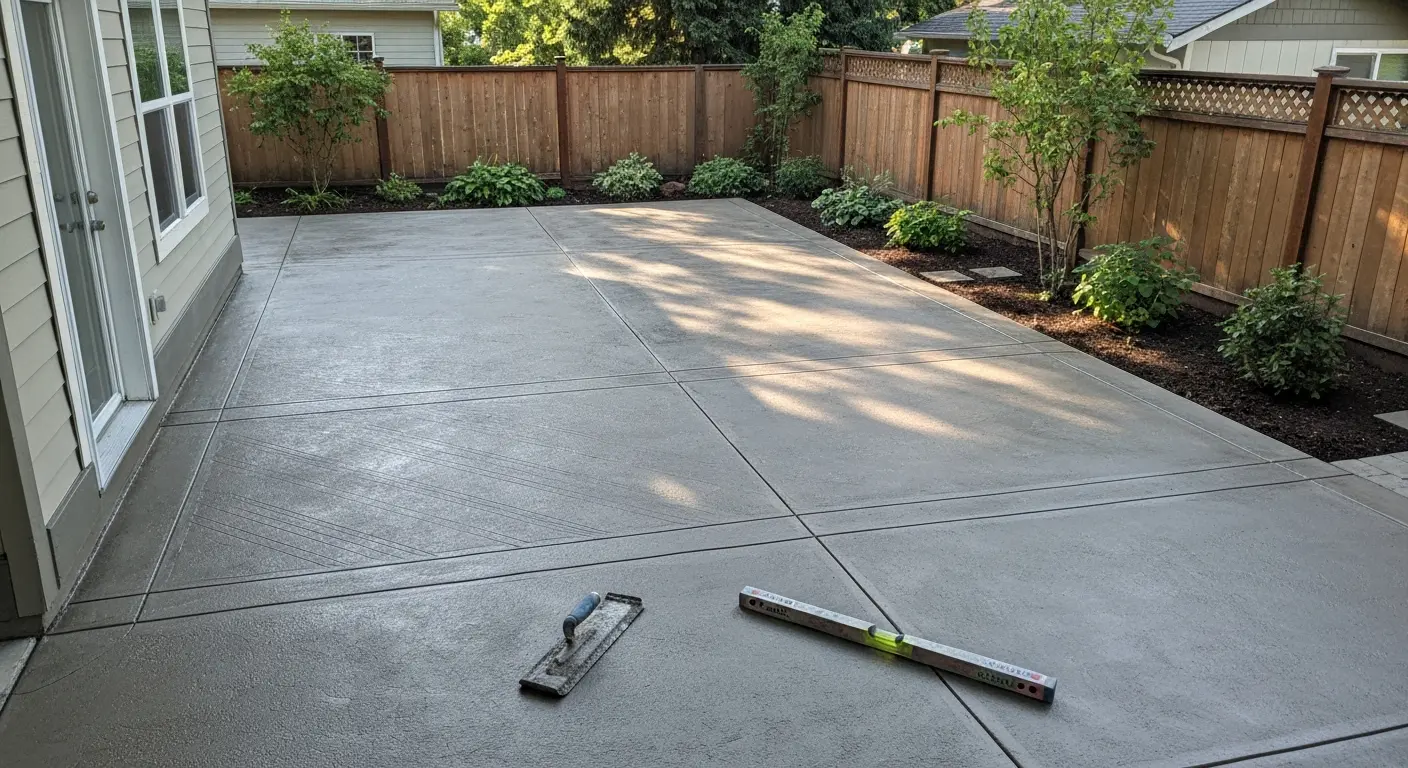 Patio concrete