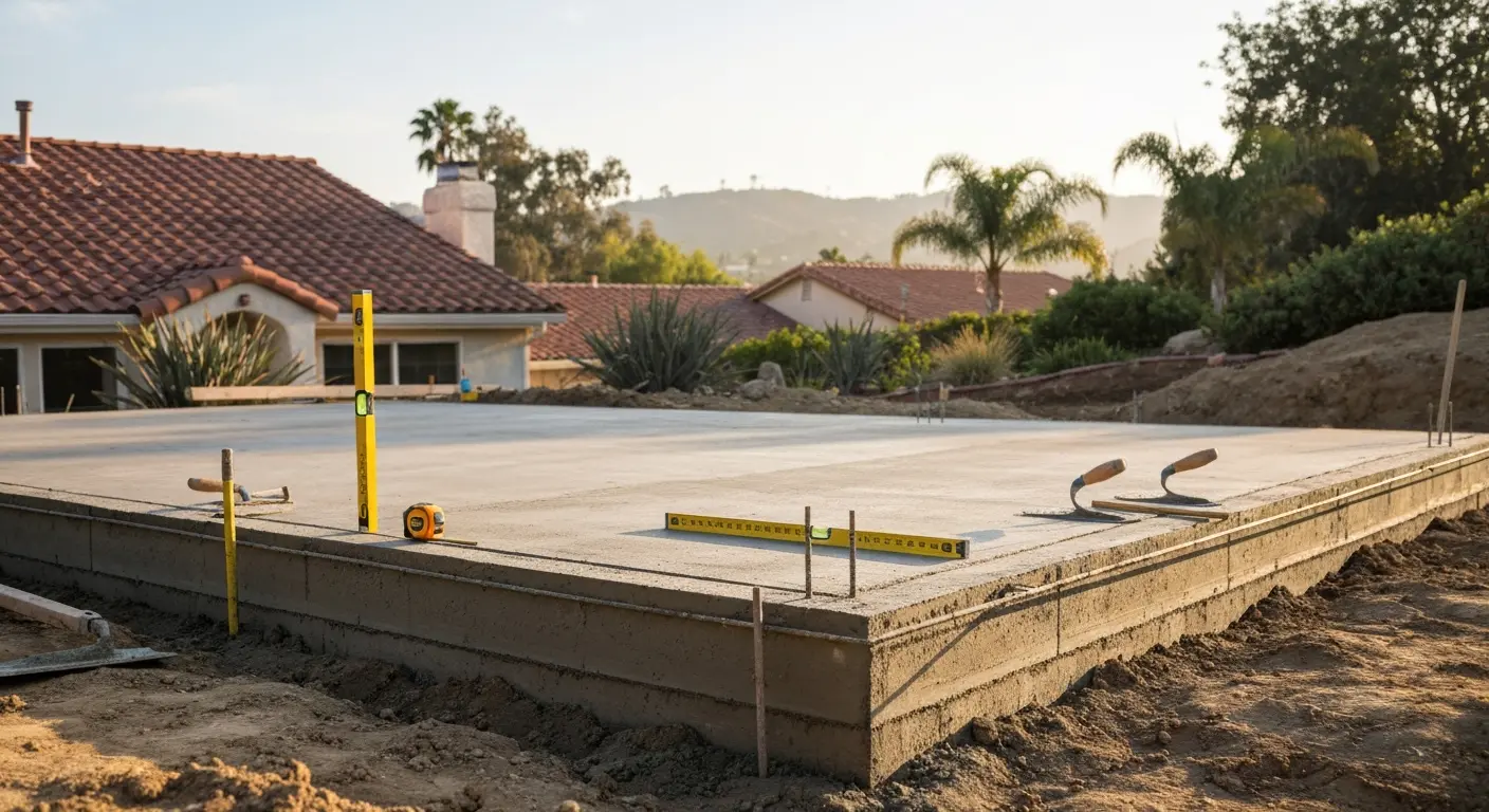 Concrete foundation work