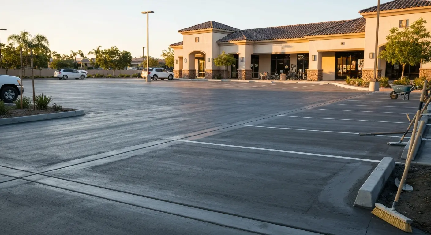 Commercial parking lot