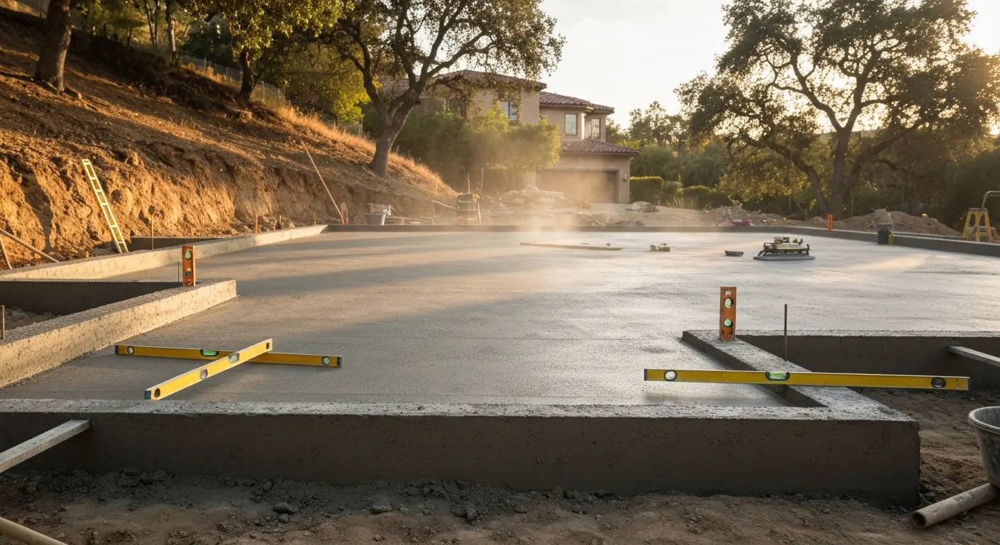 Concrete foundation installation