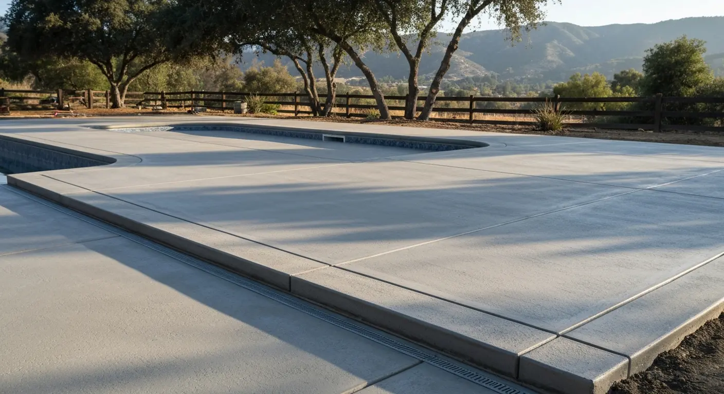 Pool deck and outdoor concrete